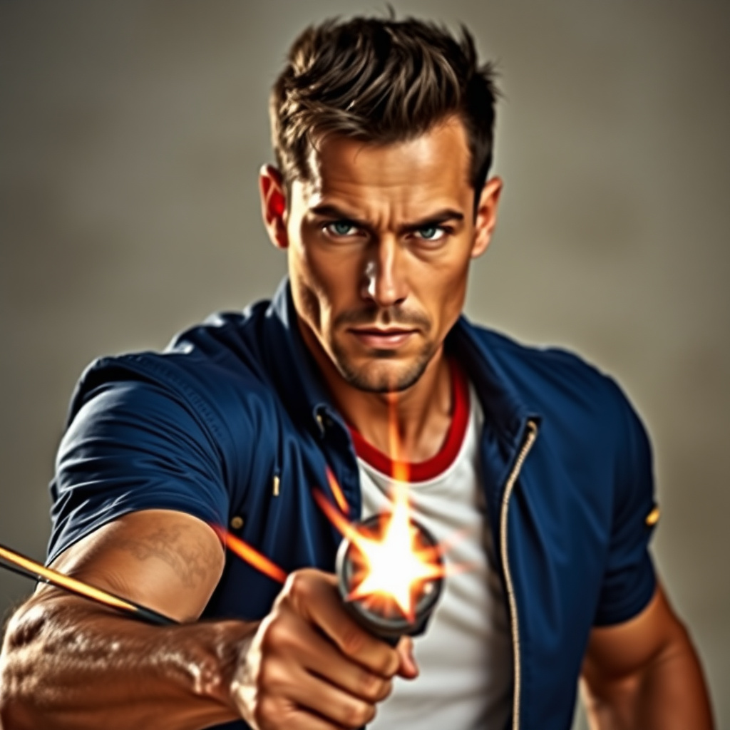 Action star portrait